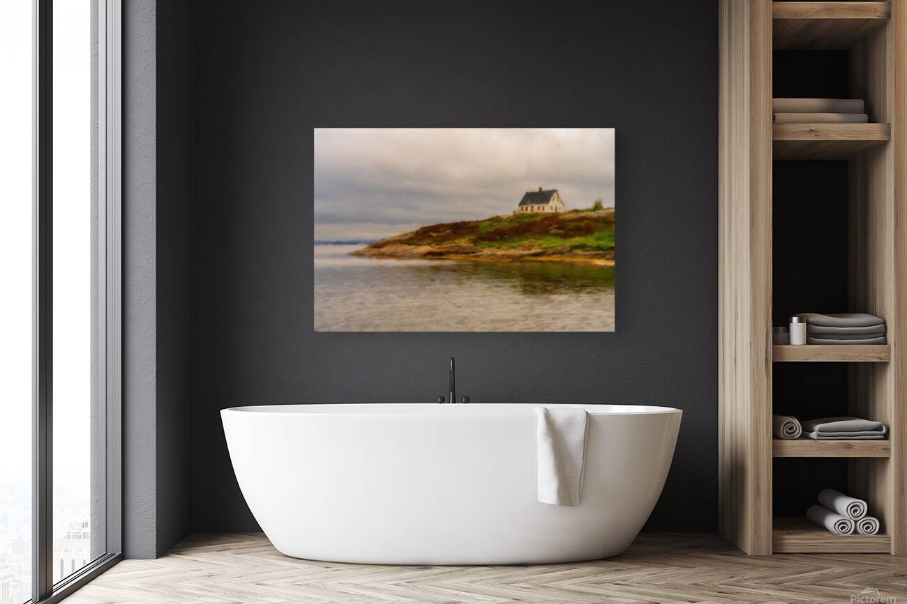 Digital painting at Peggys Cove near Halifax in Nova Scotia Can Reproduction