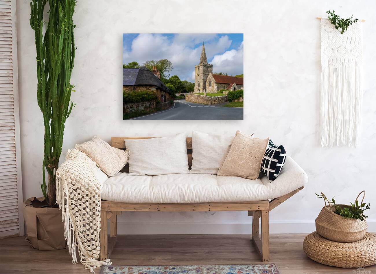 St Peters Church in Shorwell on the Isle of Wight  Reproduction