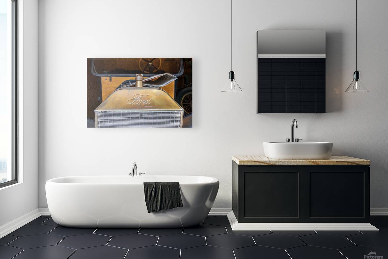 Radiator and front of historic Ford Model T car or truck Reproduction