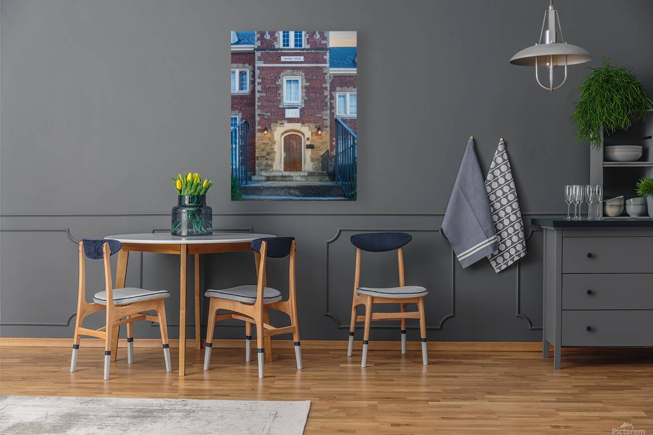 Phi Sigma Kappa Woodall House Entrance at WVU Reproduction