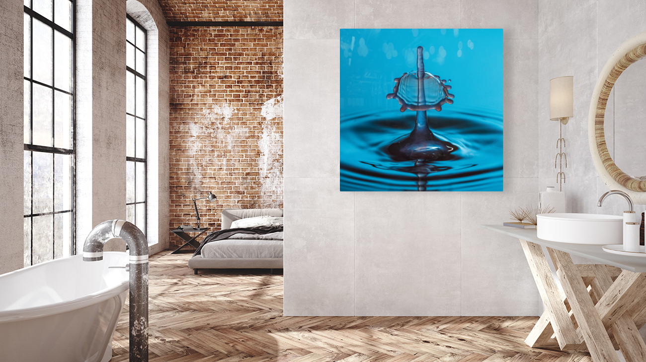 Water droplet collision - penetration Reproduction