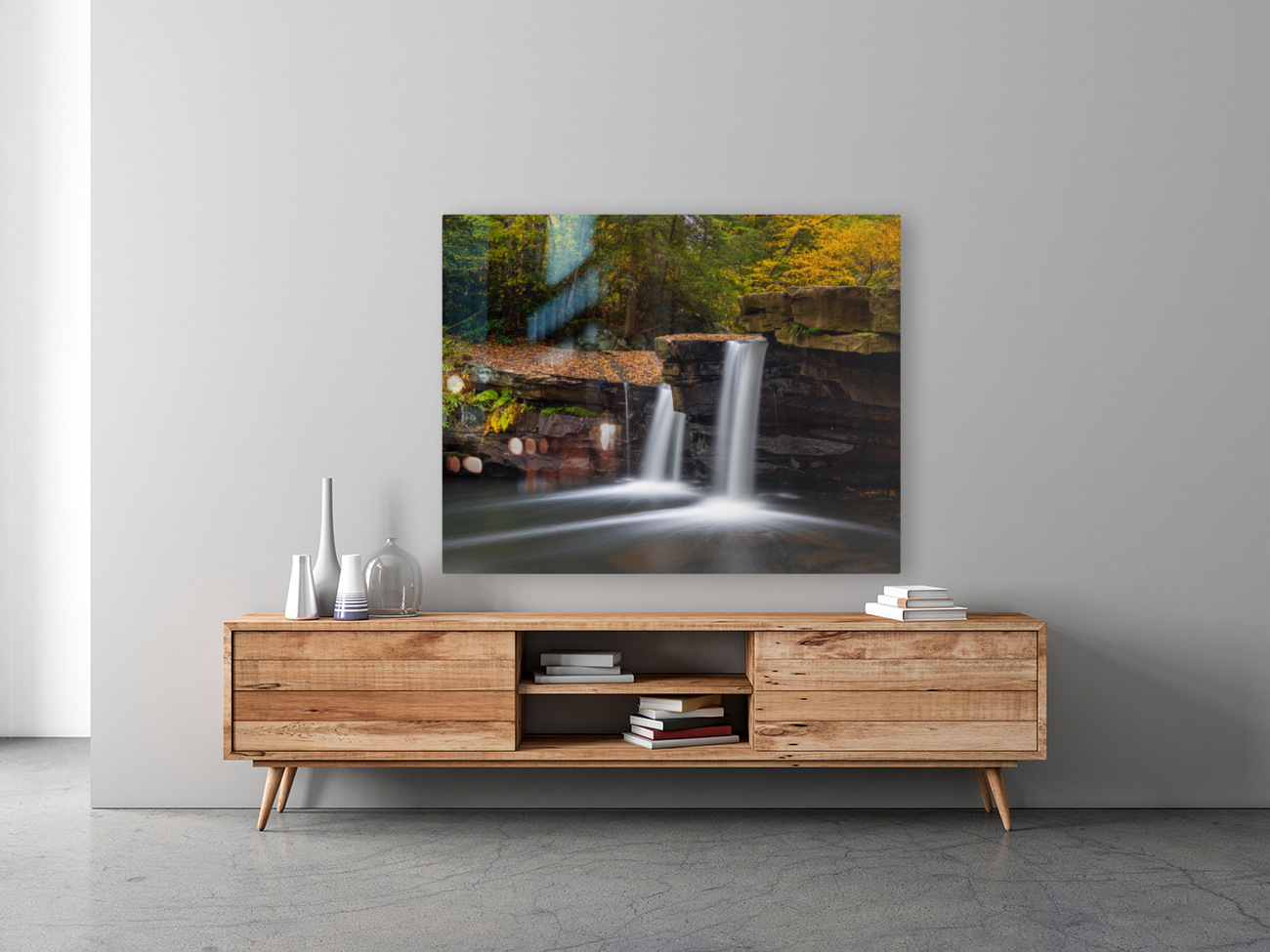 Waterfall on Deckers Creek near Morgantown WV Reproduction