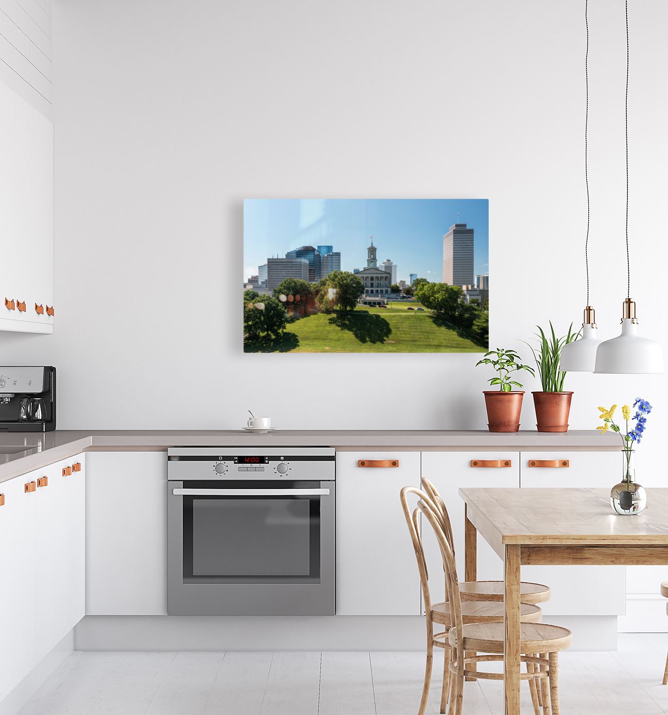 Aerial view of the State Capitol building in Nashville Tennessee Reproduction