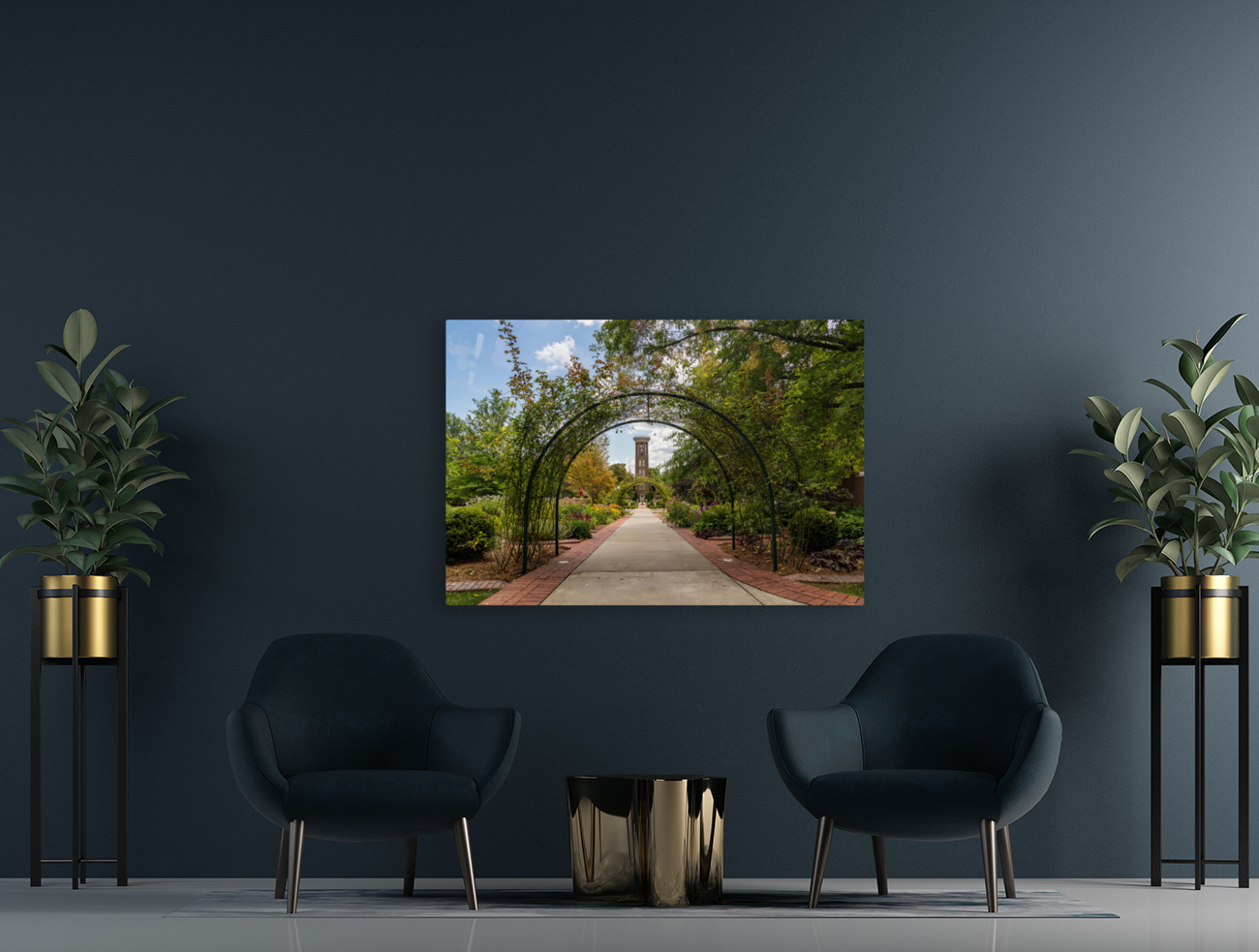 Garden of Belmont Mansion in Nashville Tennessee Reproduction