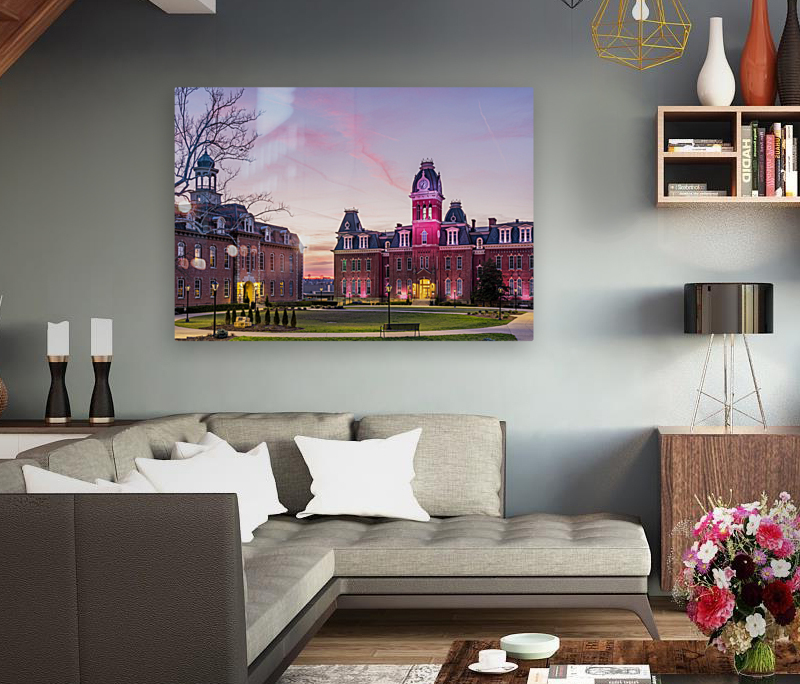 Woodburn Hall at West Virginia University in Morgantown WV Reproduction