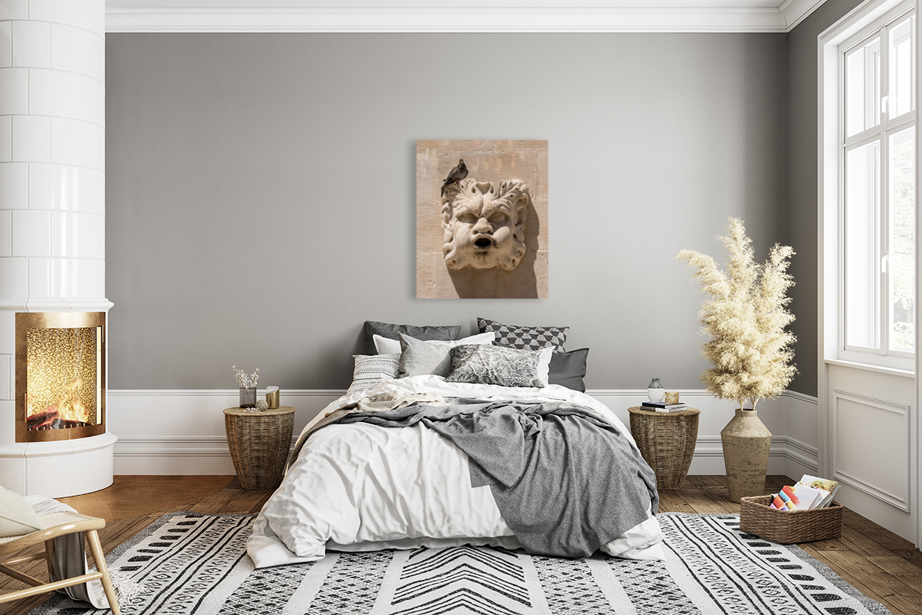 Detail of rain water spout in Dubrovnik old town Reproduction