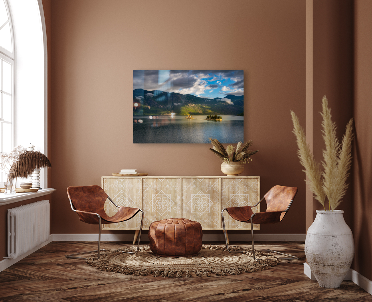 St George and Our Lady of the Rocks islands near Kotor Reproduction