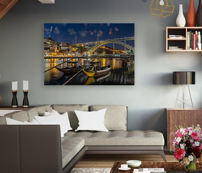 Rabelo boats of Porto in Portugal Reproduction