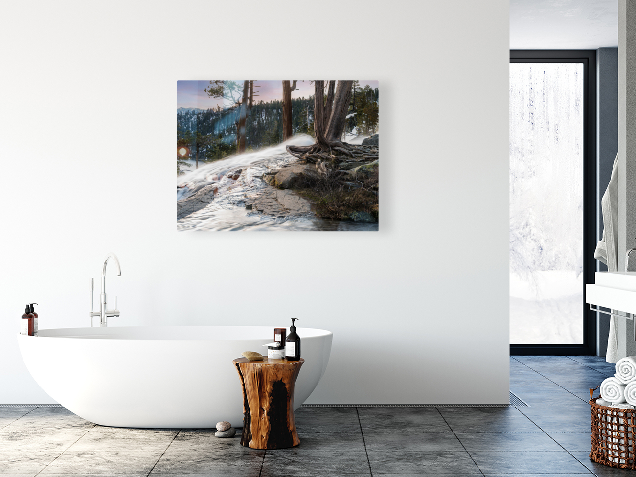 Lower Eagle Falls by Lake Tahoe Reproduction