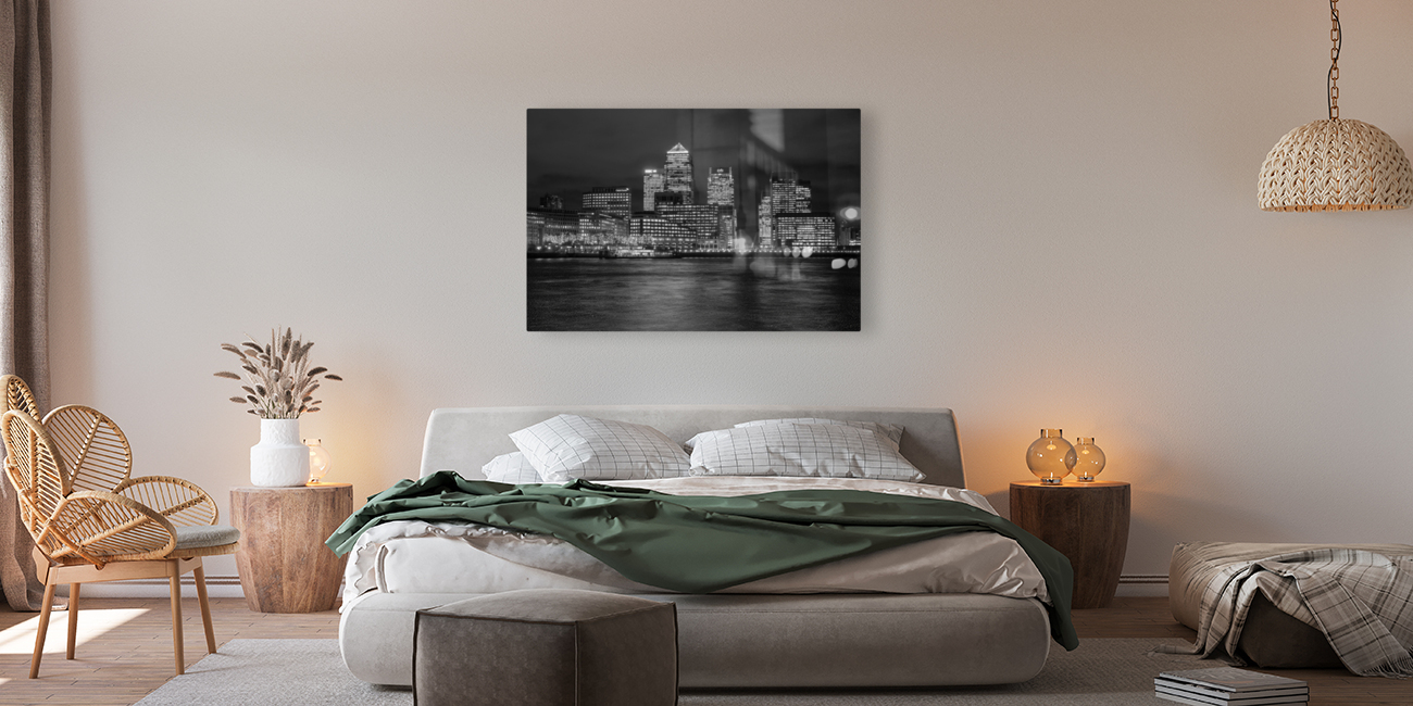 Skyline of Canary Wharf in London Reproduction