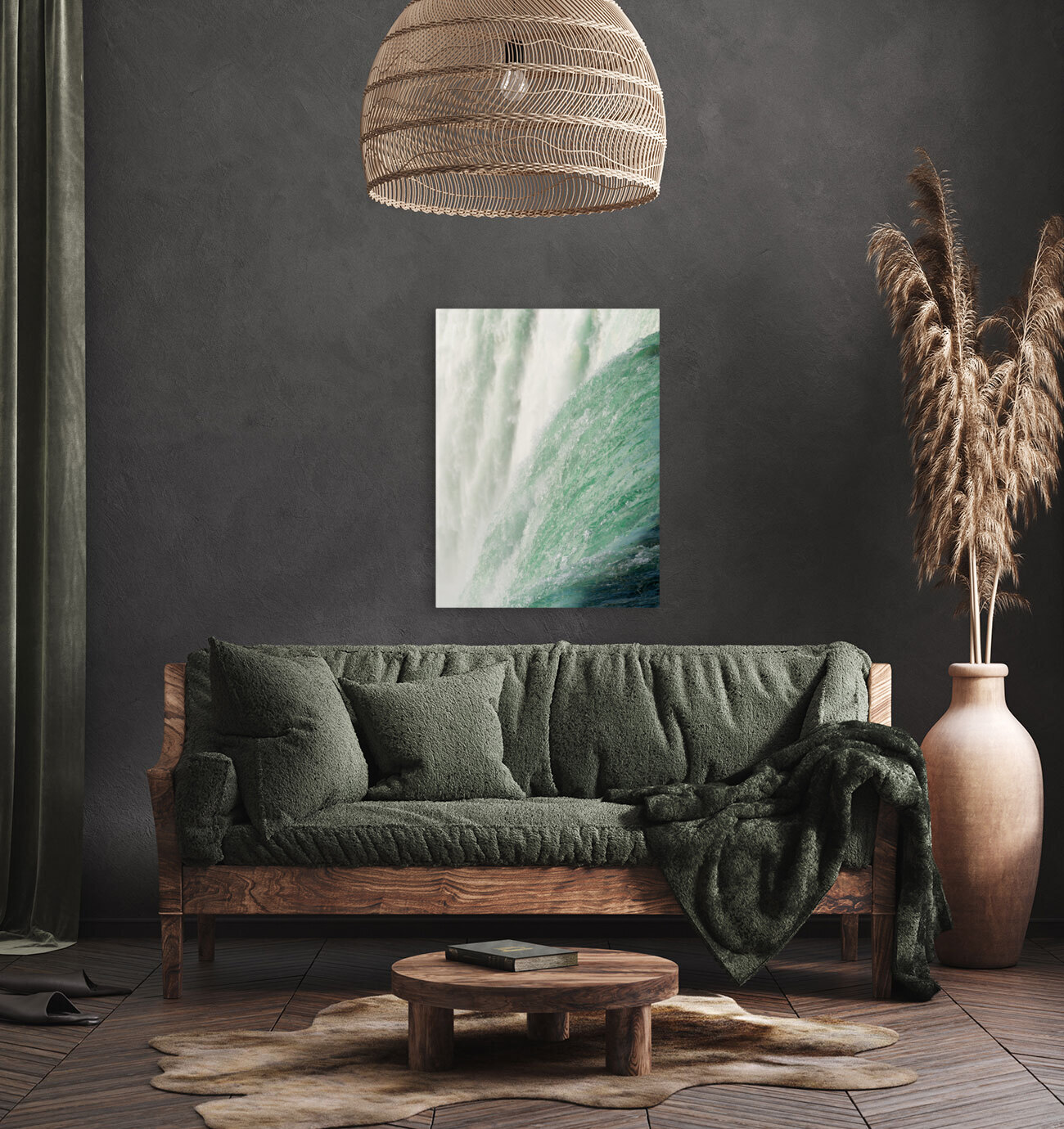 Detail of Canadian Horseshoe Falls at Niagara Reproduction