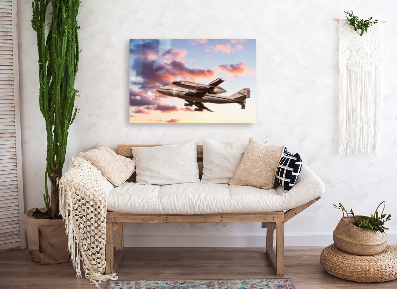 Space Shuttle Discovery flies into retirement Reproduction