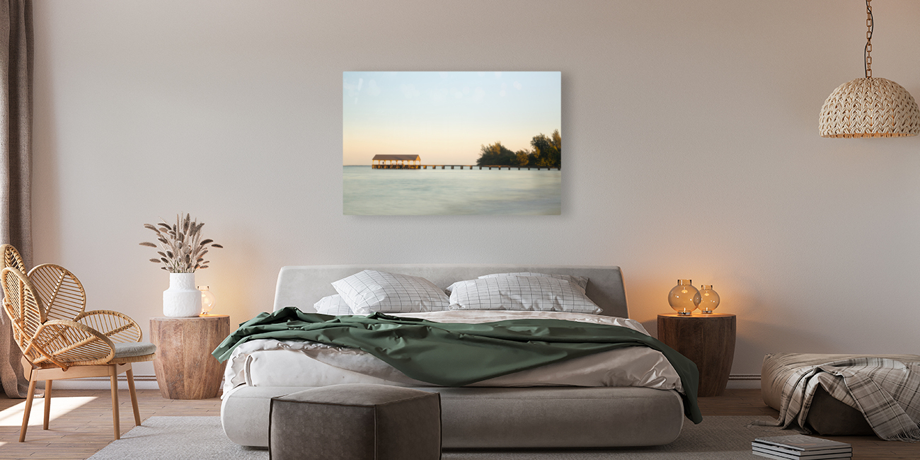 Pier of Hanalei on island of Kauai Reproduction