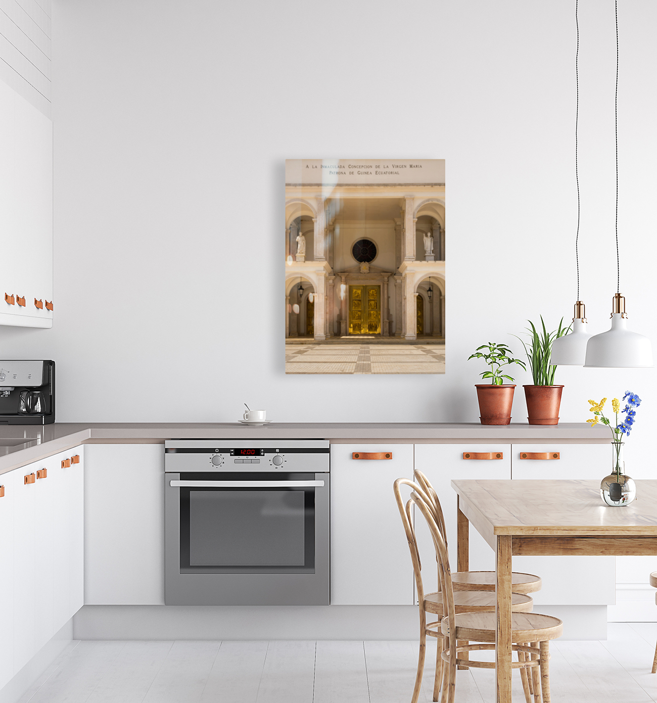 Door of Basilica of Mongomo in Equatorial Guinea Reproduction