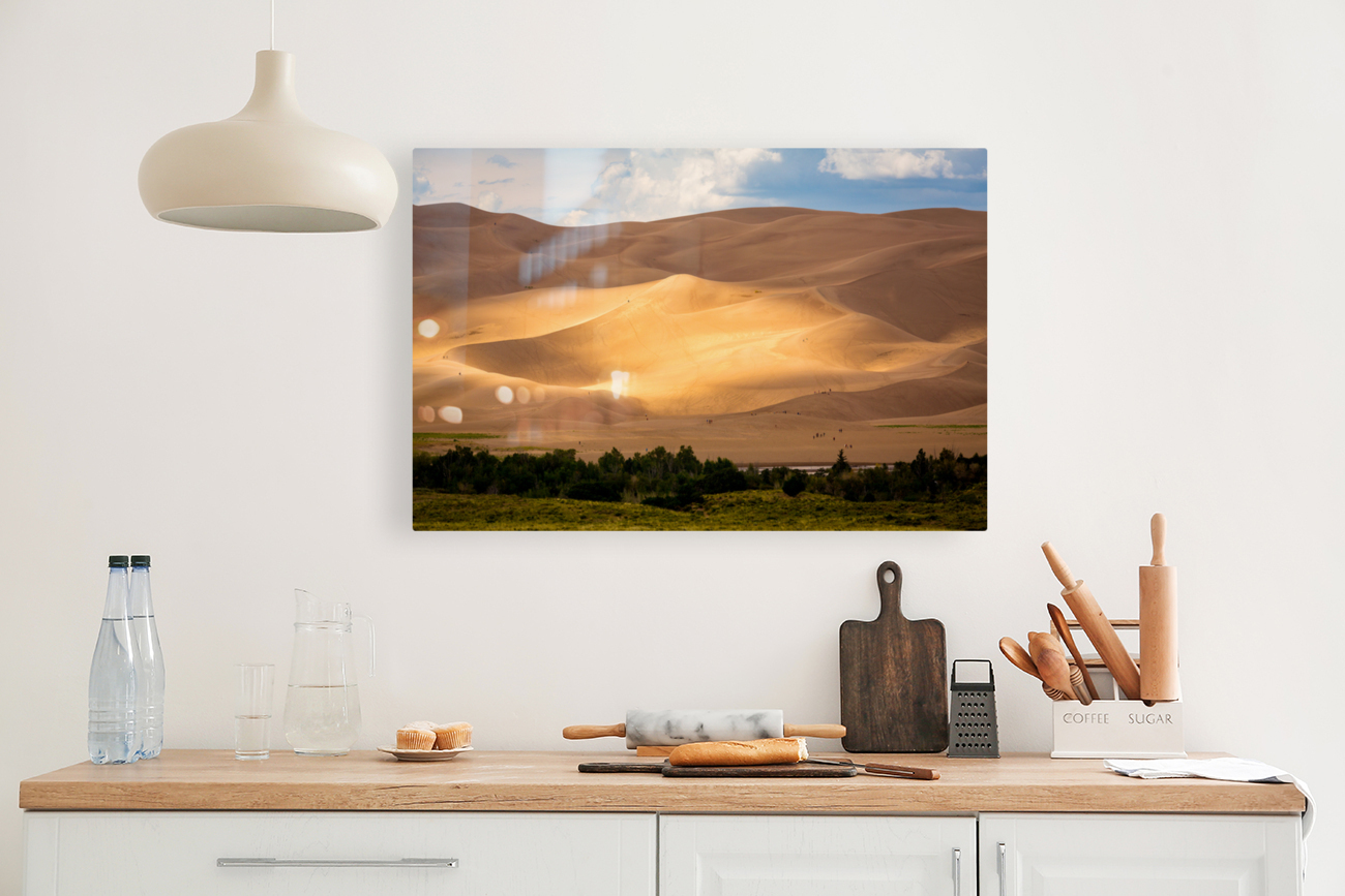 People on Great Sand Dunes NP  Reproduction