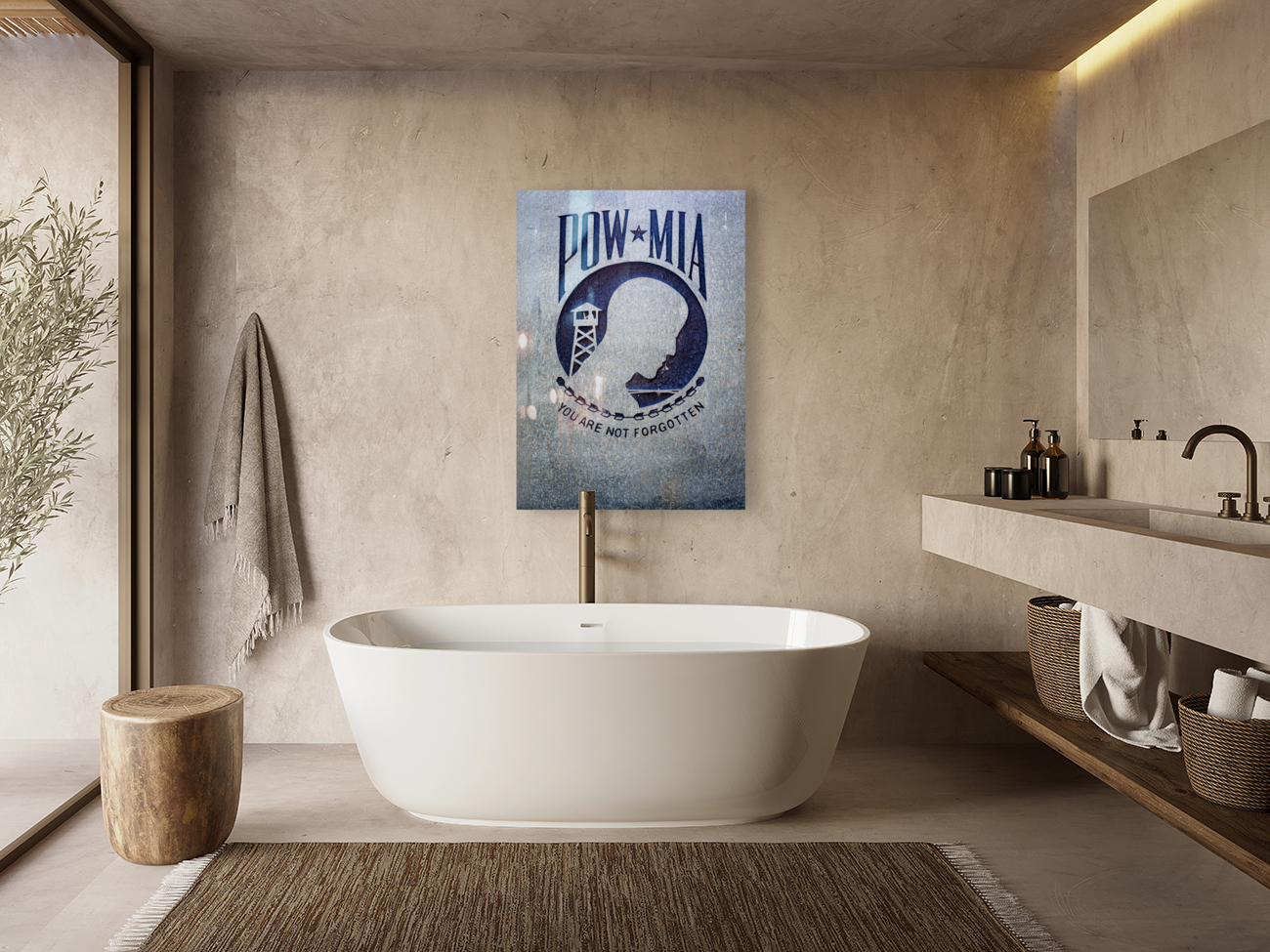 POW MIA Monument Terrace in Lynchburg Virginia Reproduction