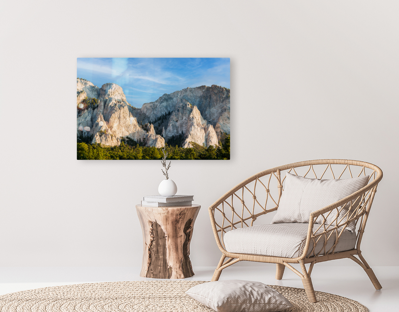 Chalk cliffs of Mt Princeton Colorado Reproduction