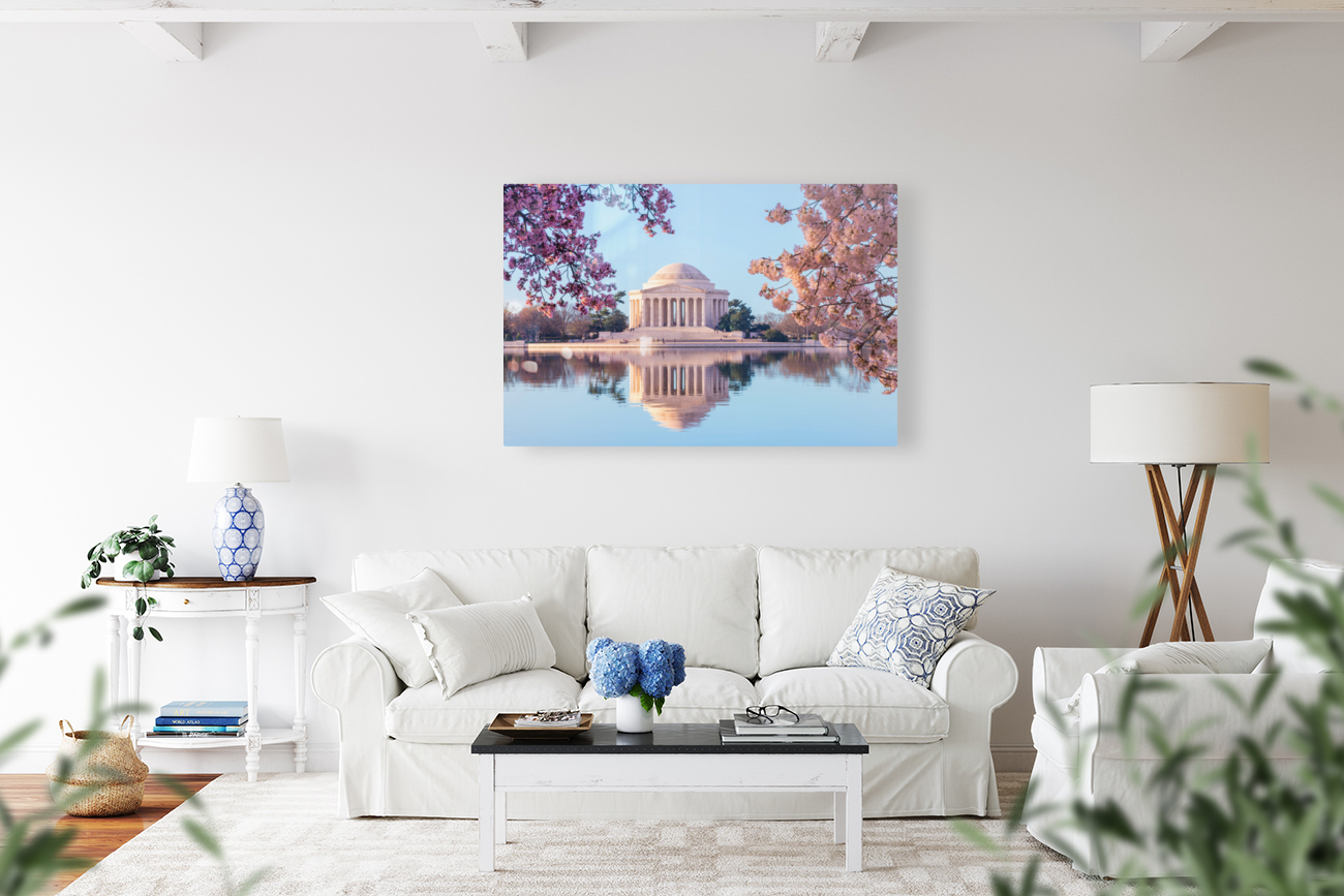 Beautiful early morning Jefferson Memorial wall art Reproduction