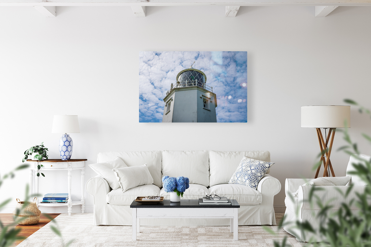 Detail of lighthouse lens at Lizard Light house in Cornwall Reproduction