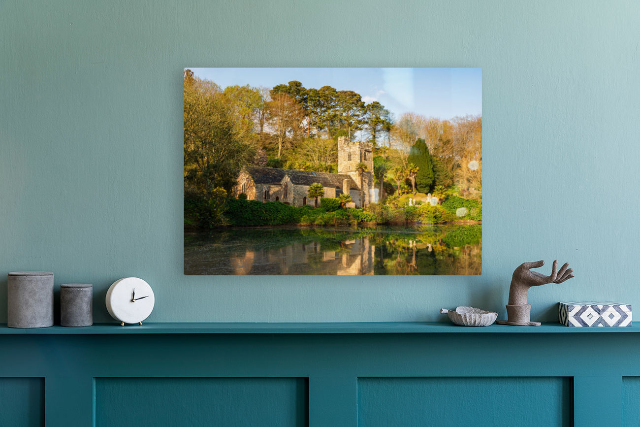 St Just in Roseland parish church in Cornwall UK Reproduction