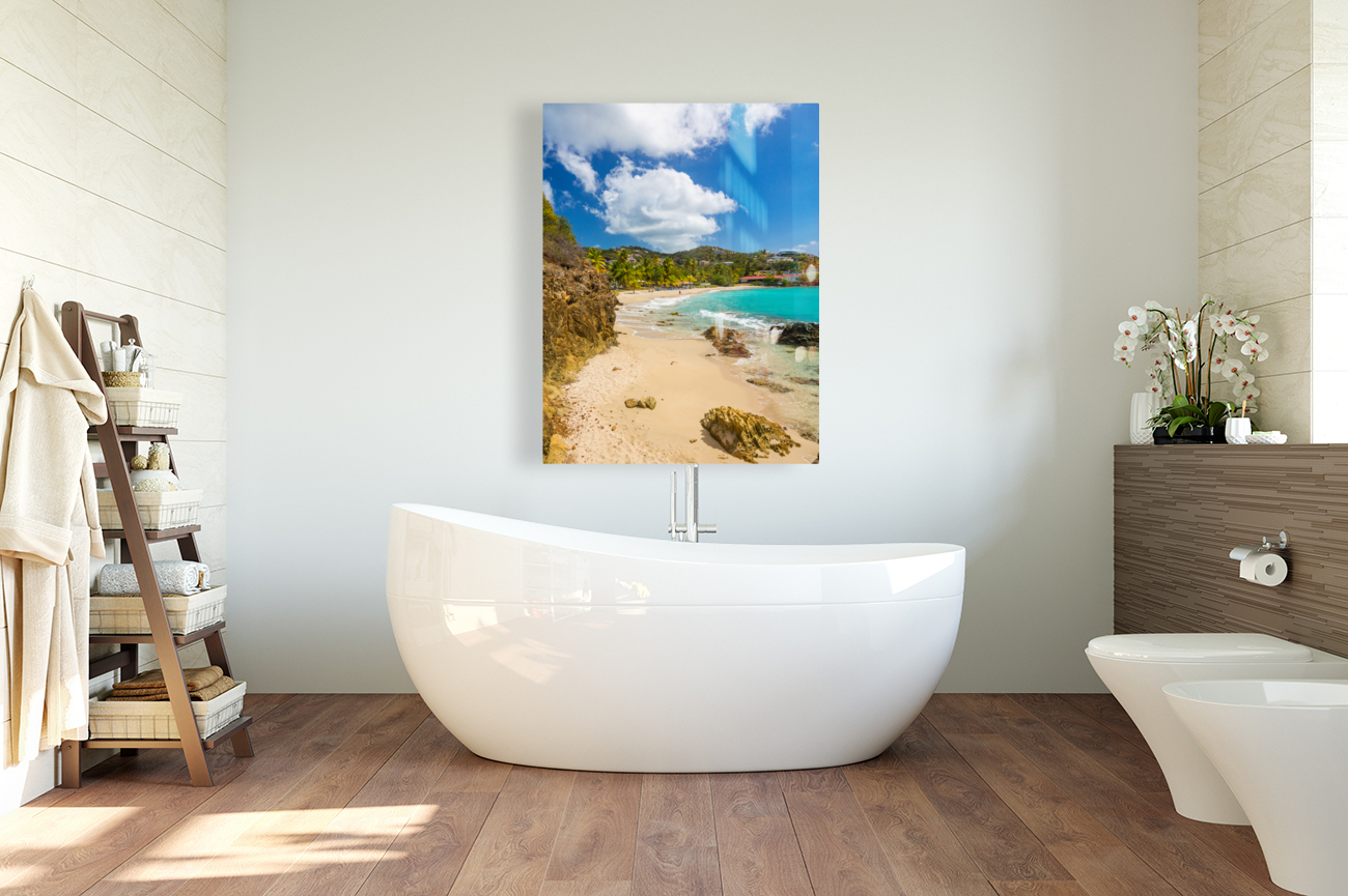 Frenchmans Bay with Beach scene St Thomas USVI Reproduction