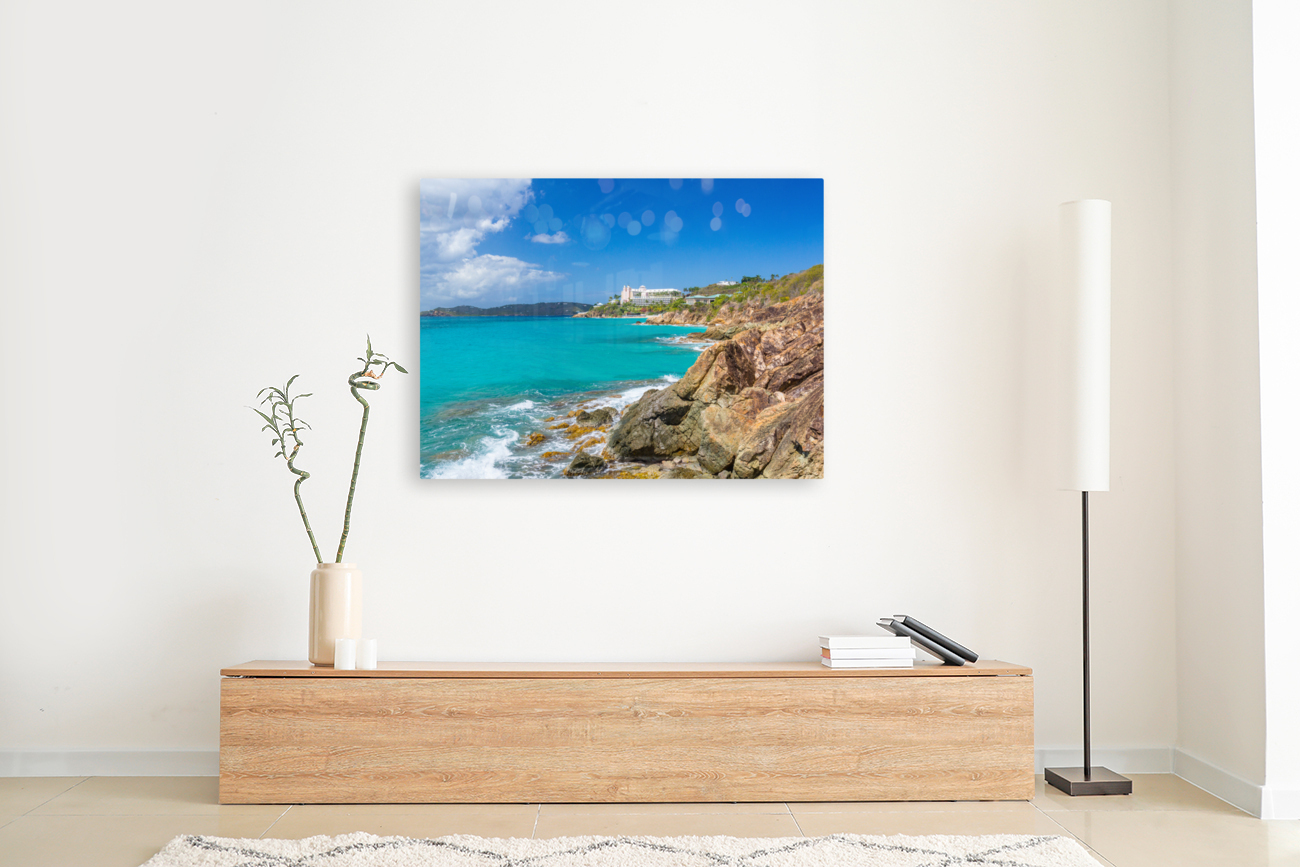 Beach scene St Thomas USVI Reproduction