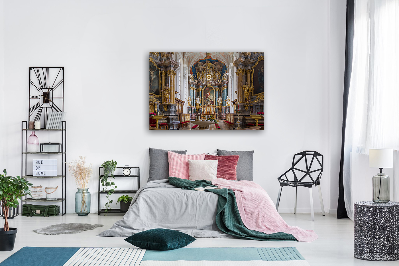 Interior Parish Church Gerlachsheim Germany Reproduction