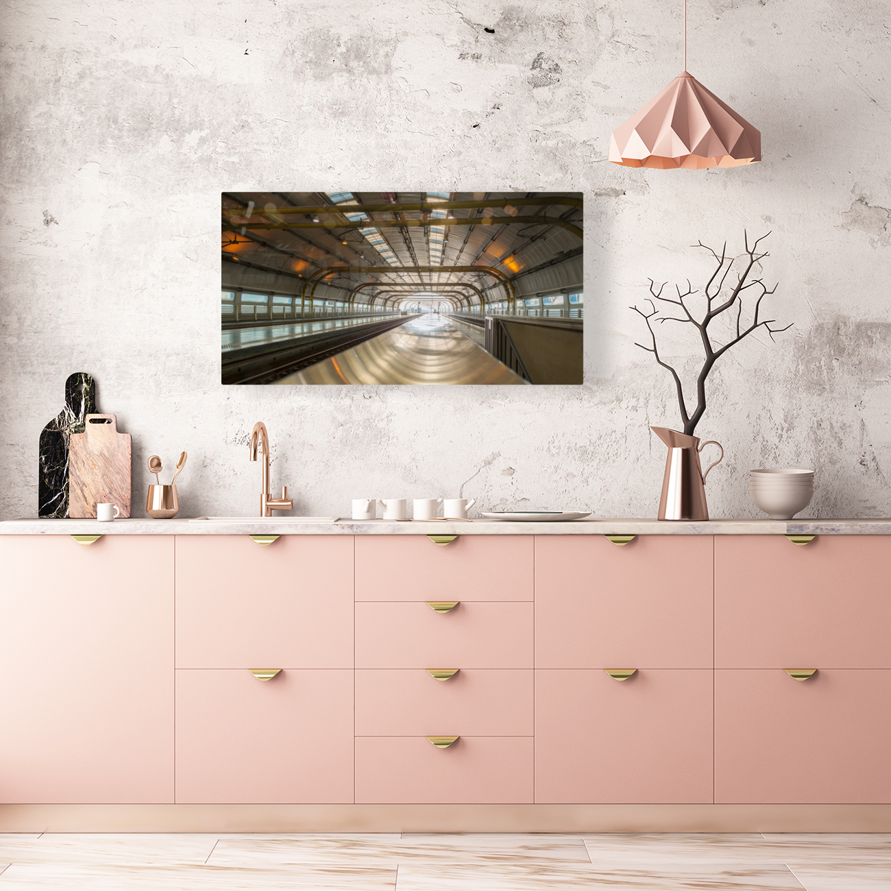 Rome Fiumicino Airport Railway station Reproduction