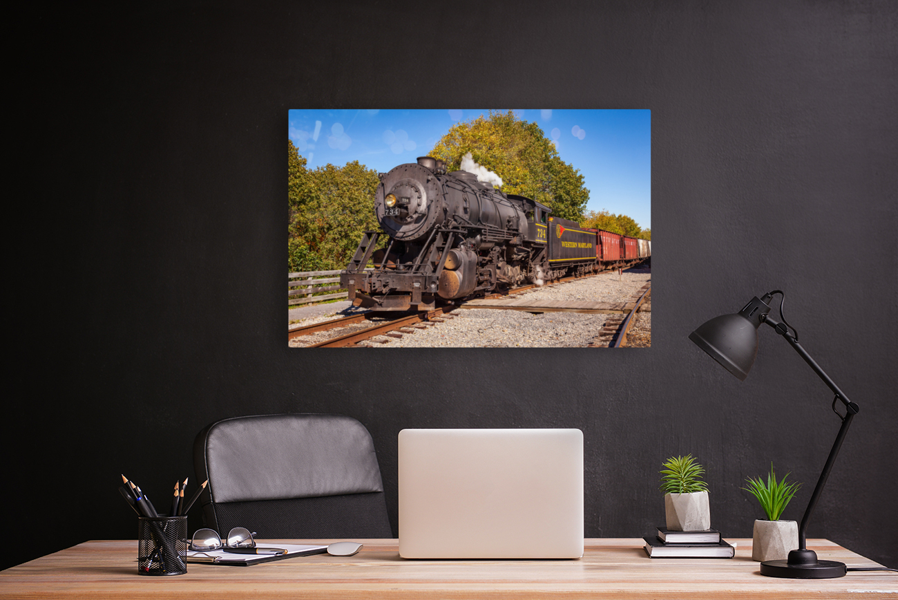 WMRR Steam train in Frostburg MD Reproduction