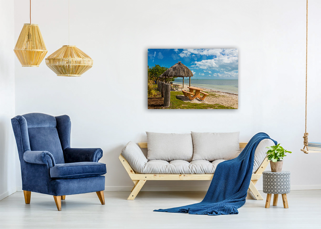 Florida Keys seven mile bridge rest area Reproduction