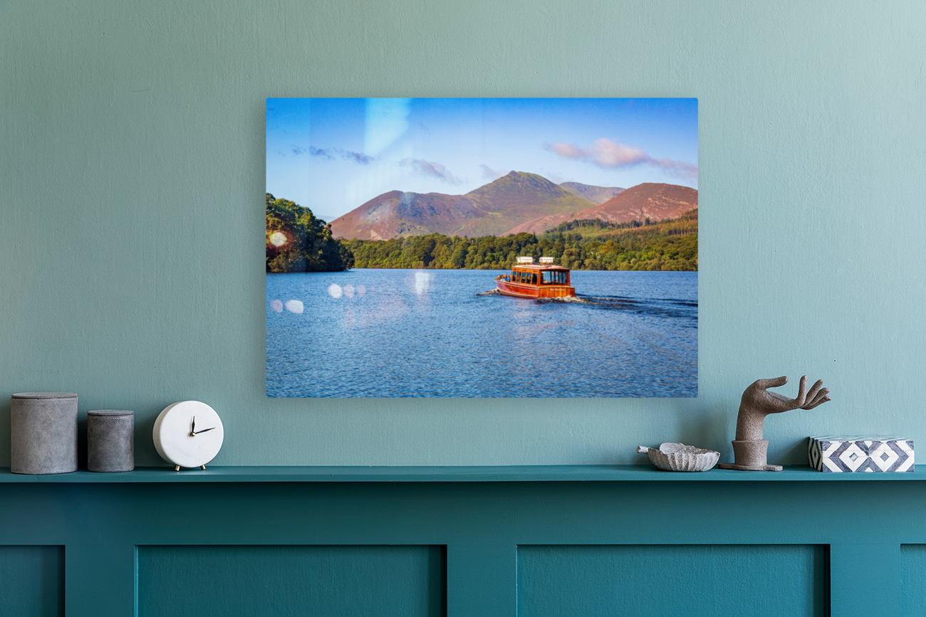 Lady Derwentwater on Derwent Water in Lake District Reproduction