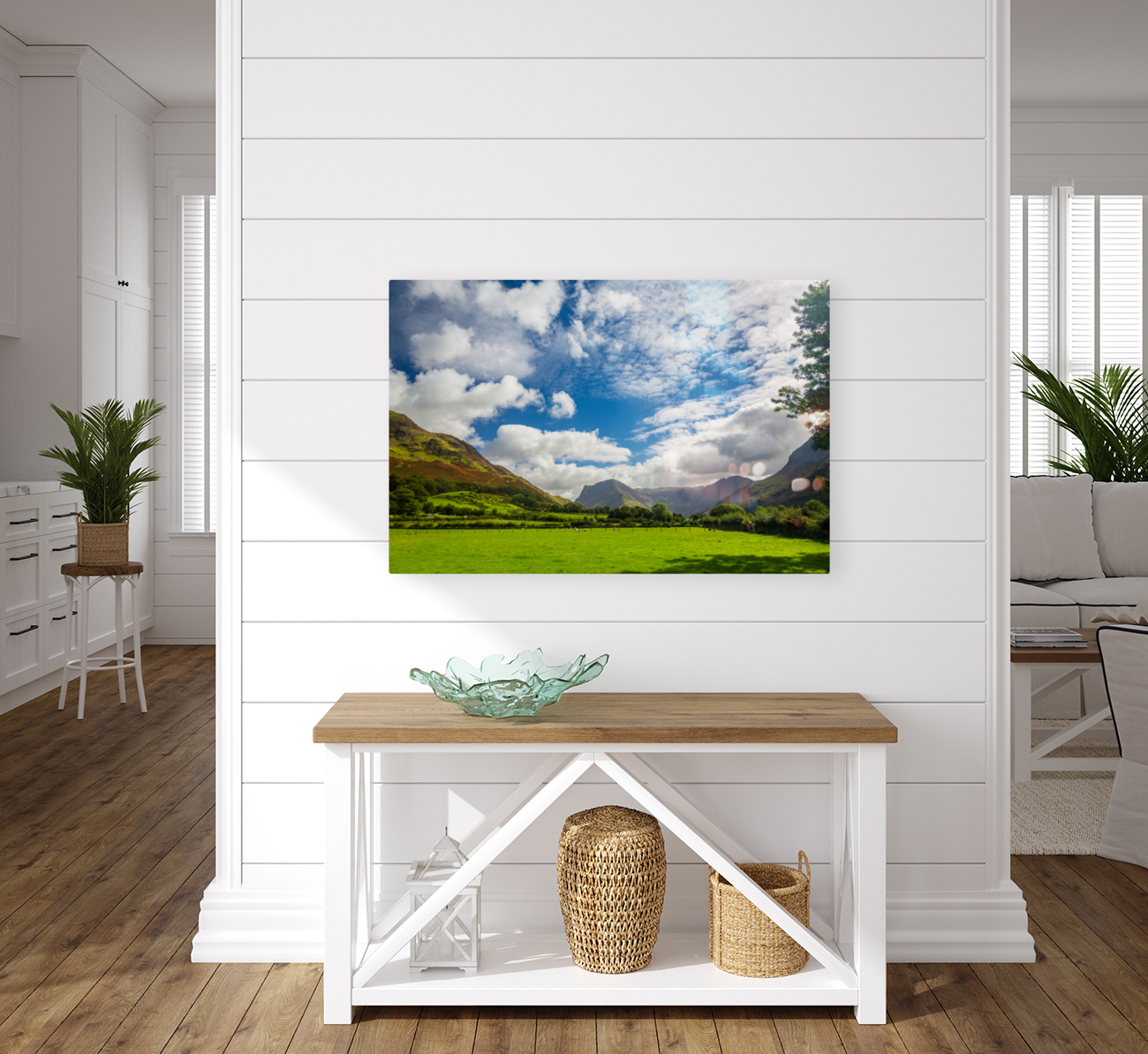 Sheep graze near Buttermere Lake District Reproduction