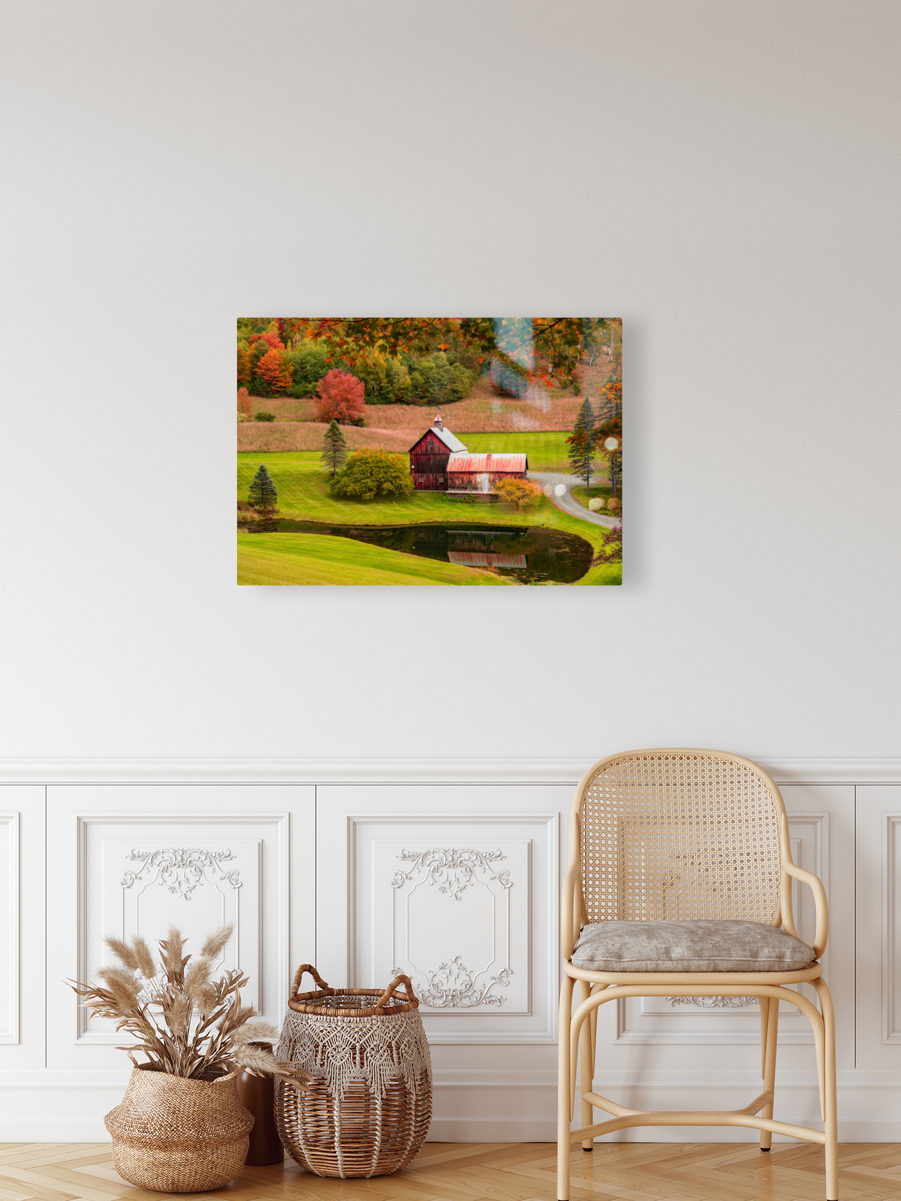 Iconic Sleepy Hollow Farm in Pomfret Vermont Reproduction