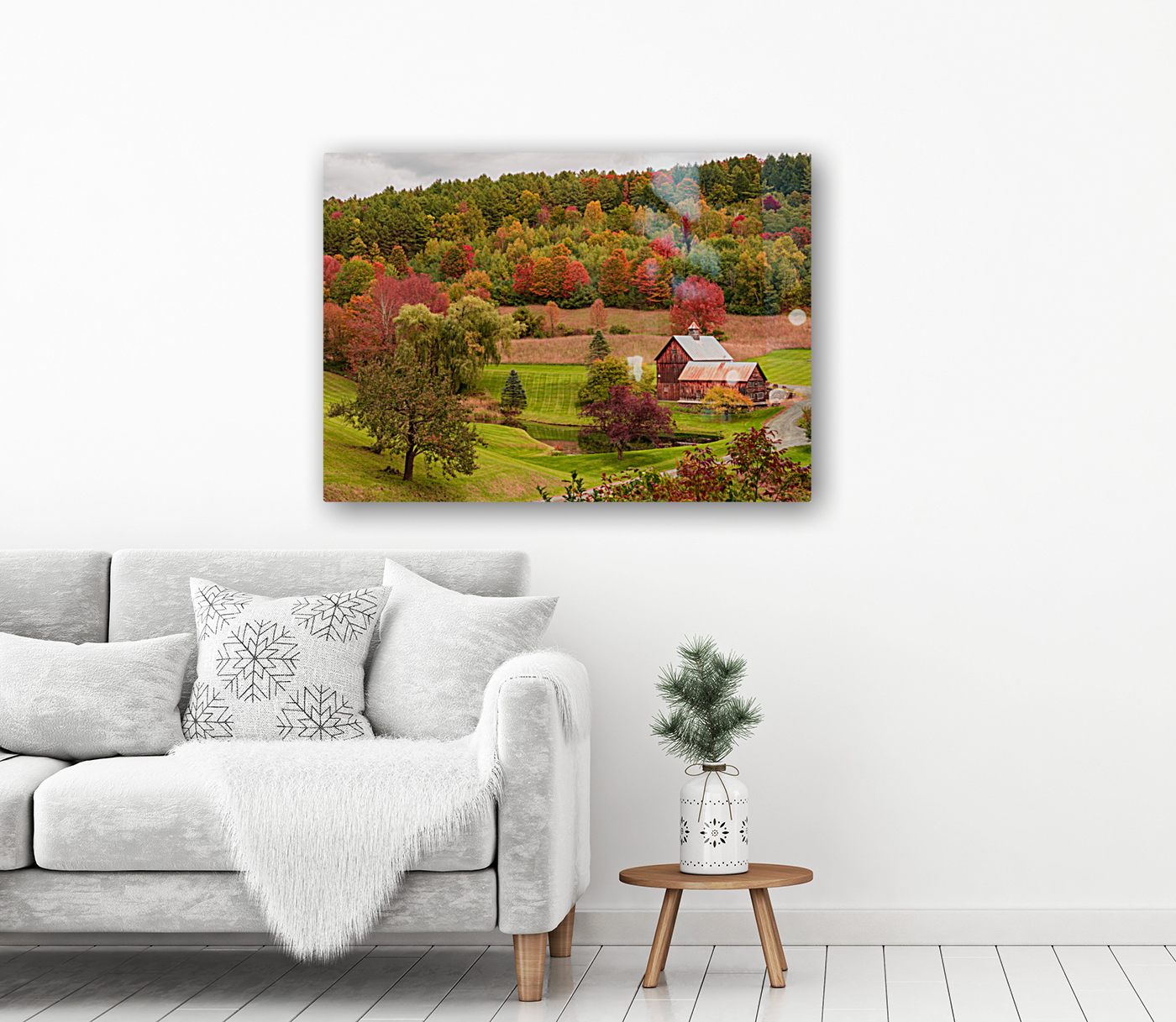 Iconic Sleepy Hollow Farm in Pomfret Vermont Reproduction