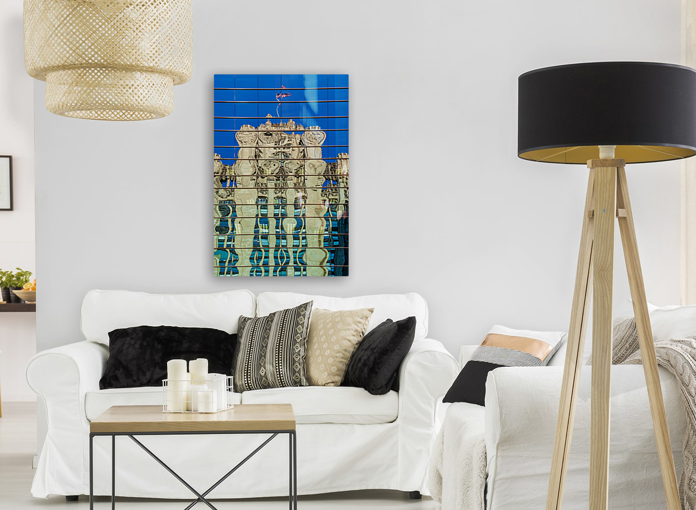 Reflection of Chicago Tribune Tower Reproduction