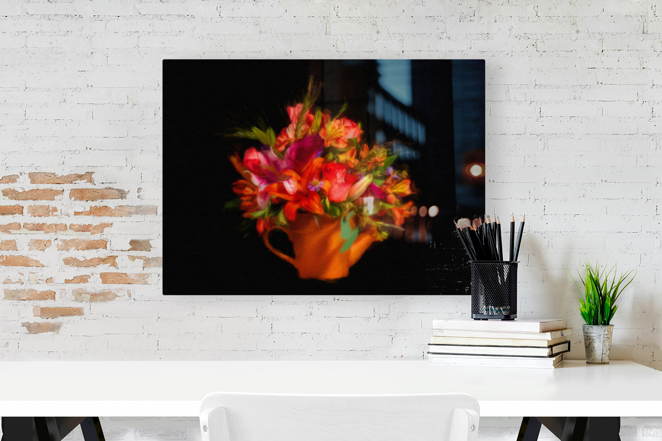 Digital Art painting of flower bouquet Reproduction