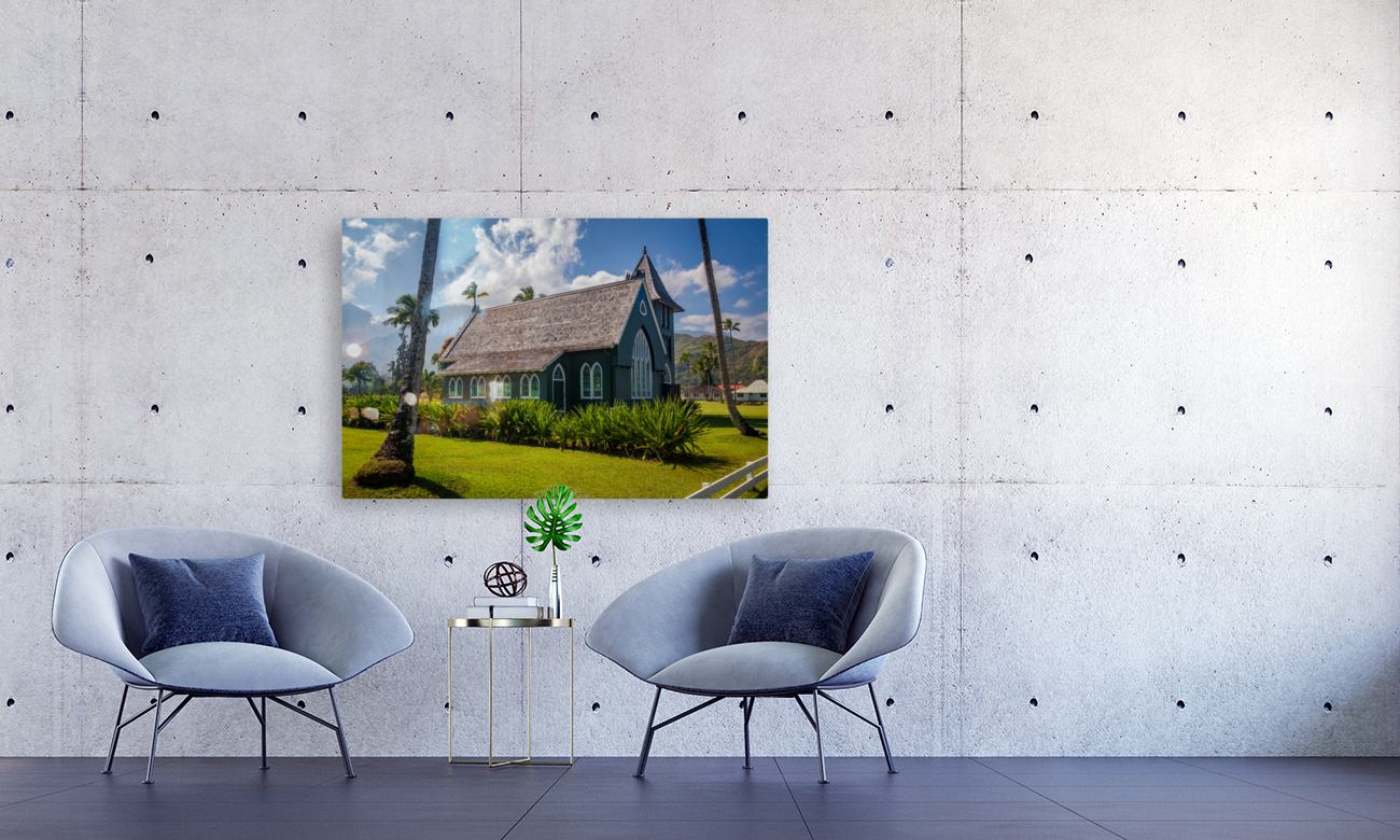 Mission Church in Hanalei Kauai Reproduction