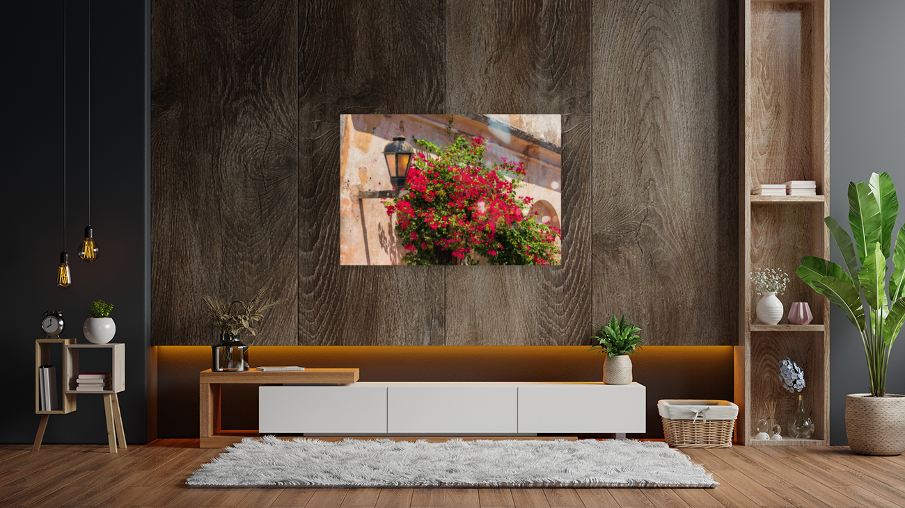 Street lamp in Unesco historical town of Colonia del Sacramento Reproduction