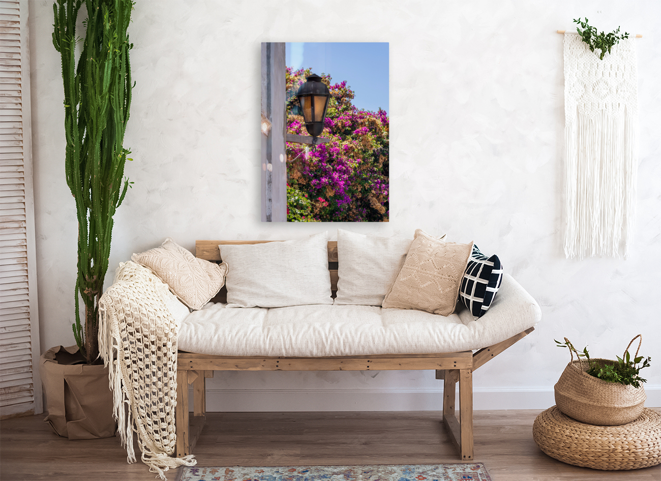 Street lamp in Unesco historical town of Colonia del Sacramento Reproduction