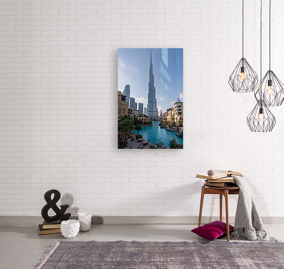 Restaurants and cafes of Dubai downtown business district Reproduction