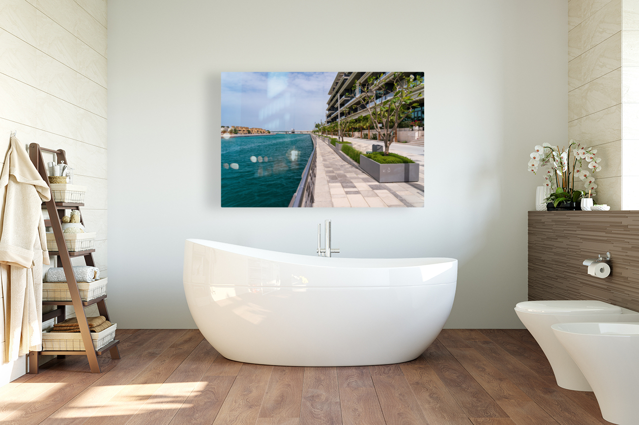 Modern apartments on the Dubai Canal close to Jumeirah beach Reproduction