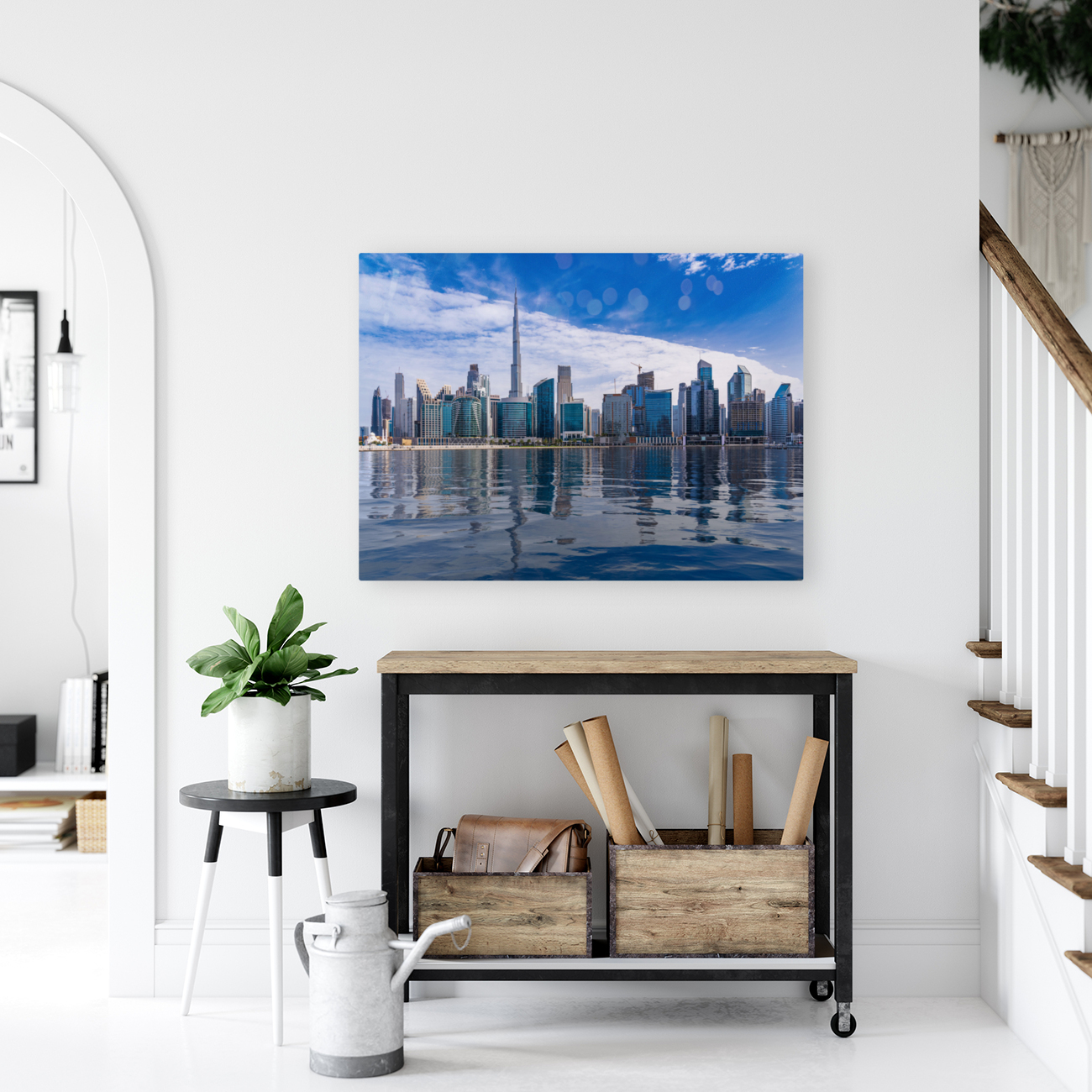 Apartments and hotels in Dubai Downtown district Reproduction