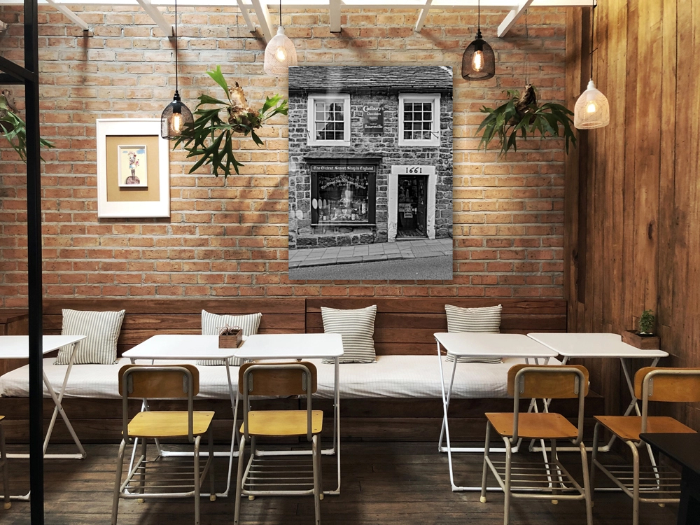 Oldest sweet shop in England in Pateley Bridge Reproduction