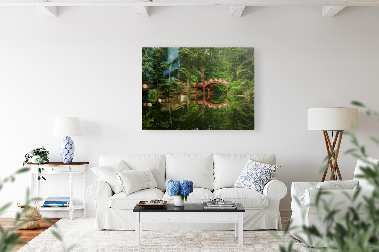 Crim Dell bridge at William and Mary college Reproduction