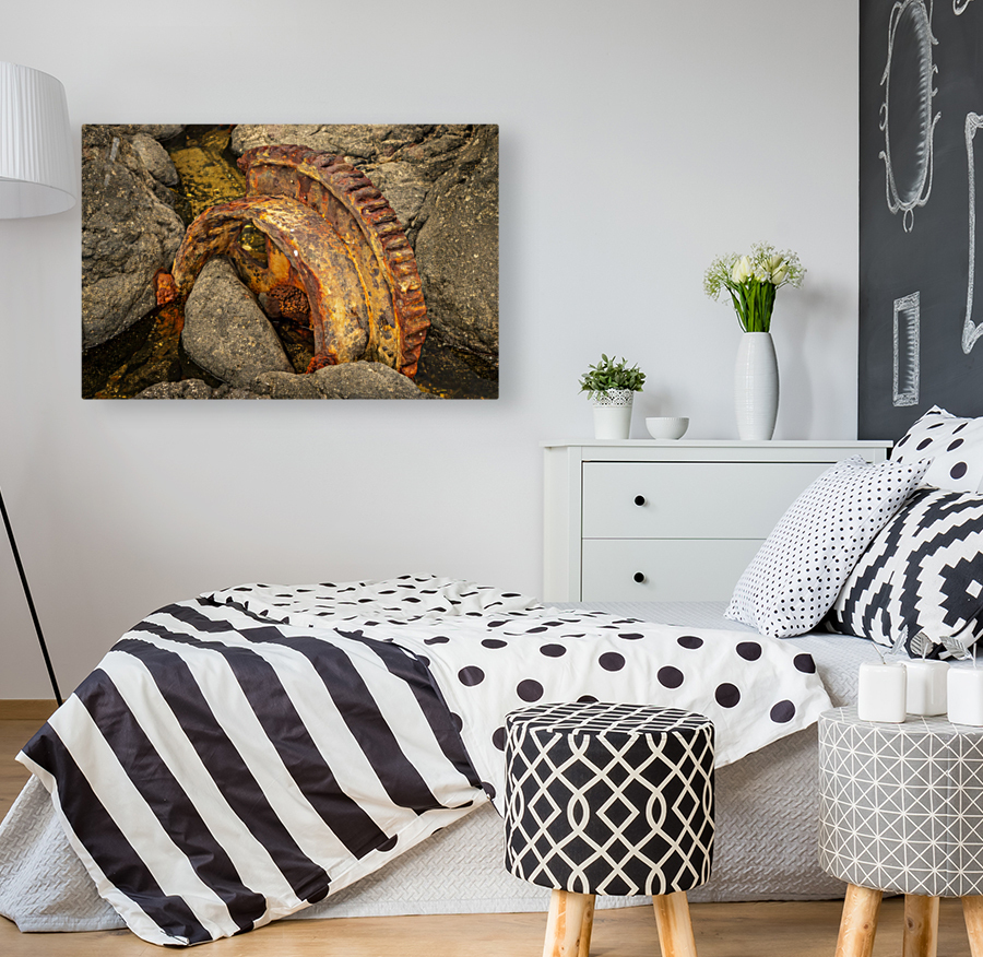 Sugar industry equipment abandoned on Mokolea Point Reproduction