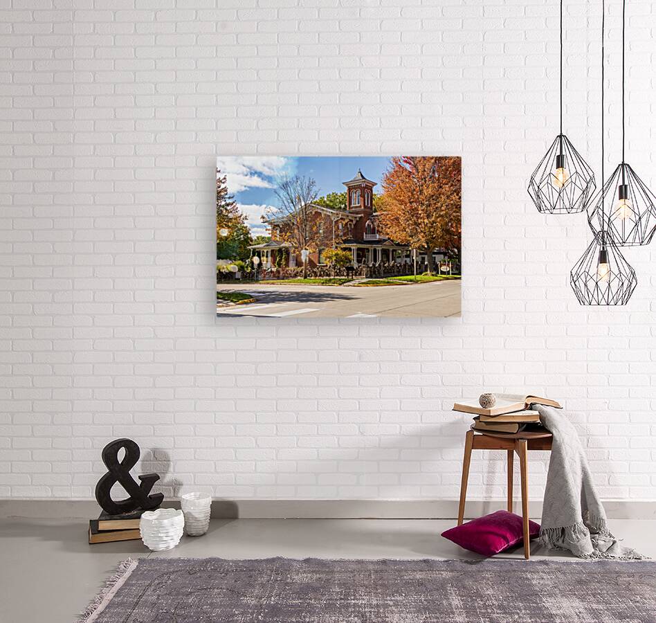 Facade of Porter House Museum on W Broadway in Decorah Iowa Reproduction