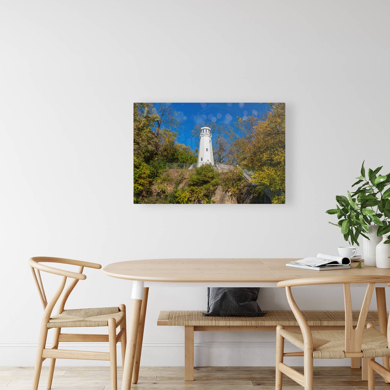 Mark Twain memorial lighthouse in Hannibal Missouri Reproduction