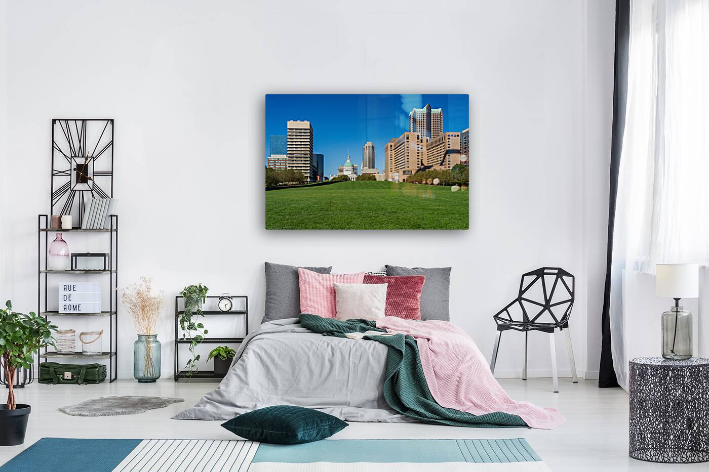 Old Courthouse in St Louis Missouri seen across green lawn Reproduction