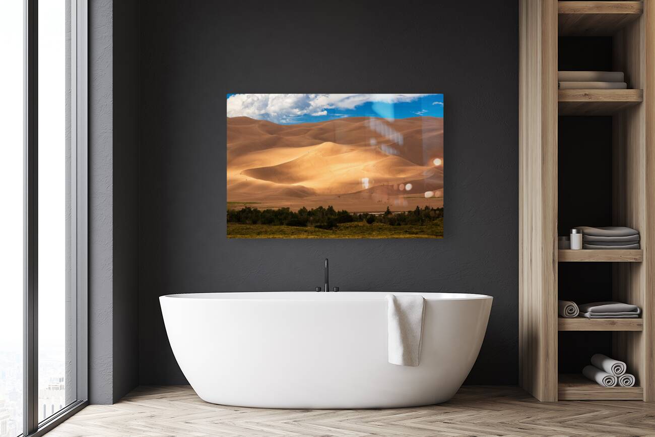 People on Great Sand Dunes NP  Reproduction