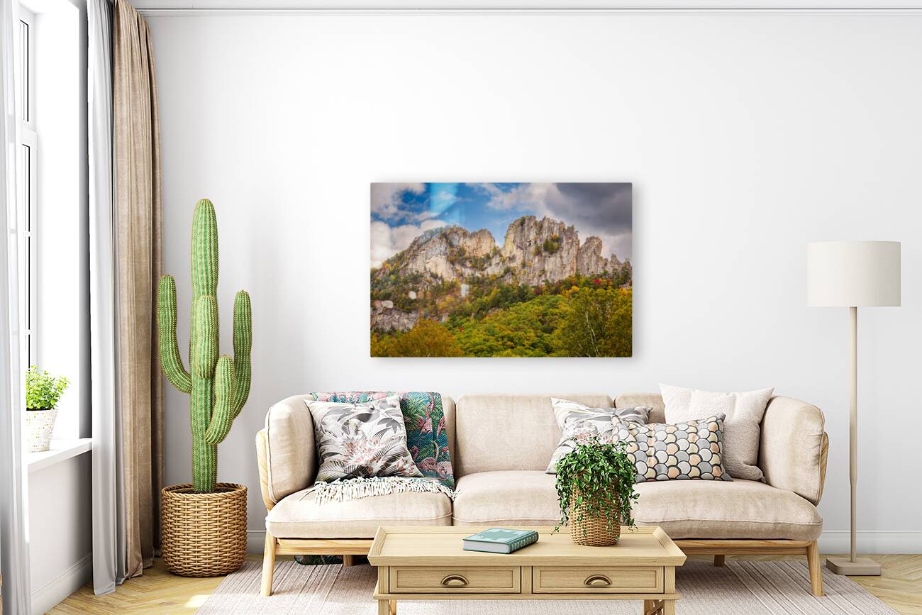 Seneca Rocks in West Virginia Reproduction